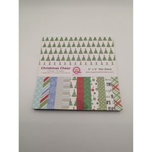 Christmas Cheer 6x6 Paper Stack 18 Sheets w/ 6 Double Sided papers Queen & Co